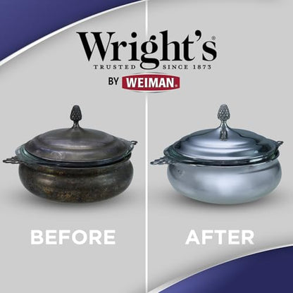 Wright's Silver and Copper Cleaner and Polish - 8 Ounce Each - Premium Metal Polish Silver Copper Brass Chrome and More - style: (Sliver and Copper)
