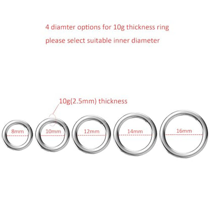4G/6G/8G/10G/12G/14G/16G/18G/20G Hypoallergenic Nose Hoop Rings Steel Hinged Clicker Segment Gold/Rose Gold/Black/Pink Color - style: 1pc: 10g×12mm Silver-tone