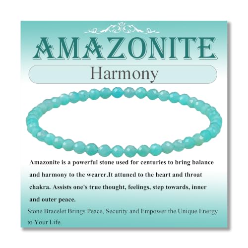 MASSIVE BEADS Natural Genuine Gemstone Beads Healing Crystal Chakra Reiki Jewelry Faceted Round Beads Bracelets 3mm - color: Amazonite