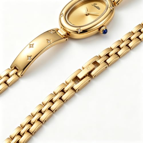 FORSINING Watches for Women, Ladies Quartz Watch Oval Crystal Watch, Japanese Quartz Movement 3ATM Waterproof Fashion Female Wrist Watch Luxury Birthday Gifts - color: White