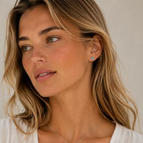 CHIC & ARTSY 18K Gold Plated Solid 925 Sterling Silver Flat Back Earrings for Women Multiple Piercings Screw Back Earrings Cartilage Hypoallergenic Jewelry - style: 925 Silver Flat Back #9
