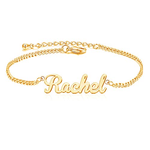 Ankle Bracelet for Women Personalized Name Anklet 18K Gold Plated Custom Dainty Anklet Bracelet Beach Jewelry for Girlfriend - color: Style 03