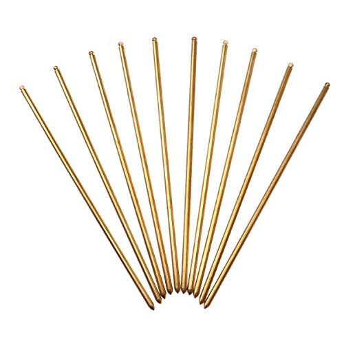 Beaupretty 10pcs Hair Sticks Vintage Metal Copper Hairpins Shawl Pins with Hole for Women