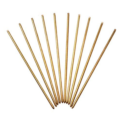 Beaupretty 10pcs Hair Sticks Vintage Metal Copper Hairpins Shawl Pins with Hole for Women