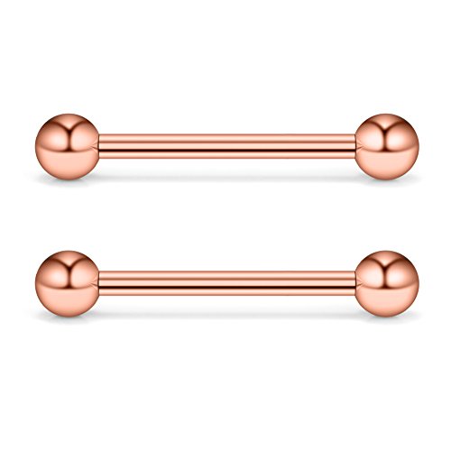 12-24PCS 16G Eyebrow Ear Helix Tragus Cartilage Earring Lip Rings Barbell Body Piercing Jewelry 6mm 8mm 10mm 12mm - style: 12mm