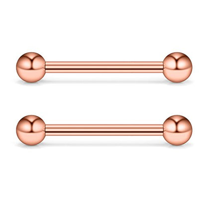 12-24PCS 16G Eyebrow Ear Helix Tragus Cartilage Earring Lip Rings Barbell Body Piercing Jewelry 6mm 8mm 10mm 12mm - style: 12mm