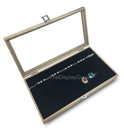 2-Pack 10-Slot Rolls Velvet Foam Padding Jewelry Inserts - Tray/Case Liners - Ring Holder, Earrings Organizer (Black) by The Display Guys - color: Black, size: Roll Slots - 10