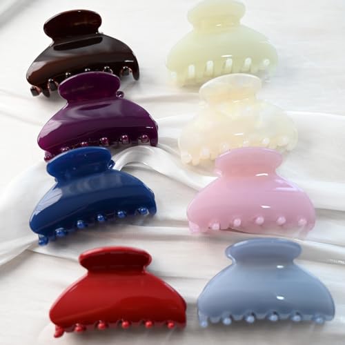 Handmade Celluloid Acetate French Design Barrettes Tortoise Shell Claws Hair Claw Luxury Fashion Accessories Hair Clip for Women (chocolate) - color: chocolate