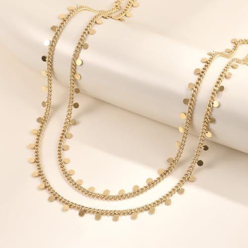 JINEAR 14K Gold Plated Waist Chain for Women Body Chain Belly Chains | Dainty Bead Chains Waterproof Summer Beach Bikini Accessories Gold Jewelry Belt Festival Outfits for Women - color: Small Glitter Body Chains