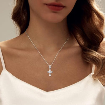 HappyStar 925 Sterling Silver Charms Infinity Design Birthstone Charms for Bracelets with 5A Cubic Zirconia Cross Necklace for Women Dangle Pendant Compatible Pandora Bracelets Happy Birthday Gifts - color: 4-April Birthstone Charms