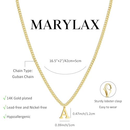 Gold Initial Necklace for Women, Dainty 14K Gold A-Z Letter Necklace Cute Pendant Personalized Name Necklace Trendy Fashion Jewelry Birithday Gift for Her - color: R