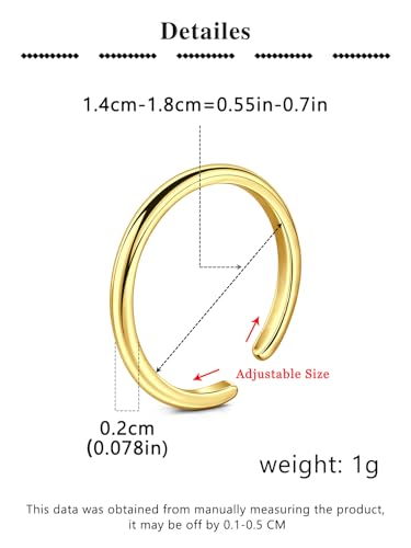 3pcs Silver Gold Toe Rings for Women Gold Toe Ring Silver Toe Rings non Tarnish Adjustable Womens Toe Rings Big Toe Jewelry Simple Tail Ring Stackable Rings - style: C2-basic leaf double-gold