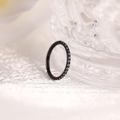 FUNLMO 20G 18G 16G 12G Nose Ring Hoop Conch Rook Daith Helix Tragus Piercing Jewelry 316L Surgical Steel Cartilage Earring Conch Hoop Earring Septum Jewelry Belly Lip Ring 5mm to 14mm - color: Black-Vitrail Medium CZ, 1pc
