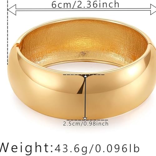 Gold/Silver Cuff Bangle Bracelets For Women Chunky Waterdrop Twisted Hinged Bangle Bracelets Minimalist Arm Cuff Bracelet Jewelry Gifts - color: 4Silver