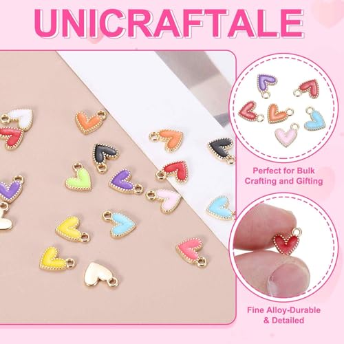MECCANIXITY Enamel Alloy Heart Charm,Valentine Heart Pendants Love Jewelry Making Charm for DIY Necklace Bracelet Earrings Keychain - color: Light Yellow