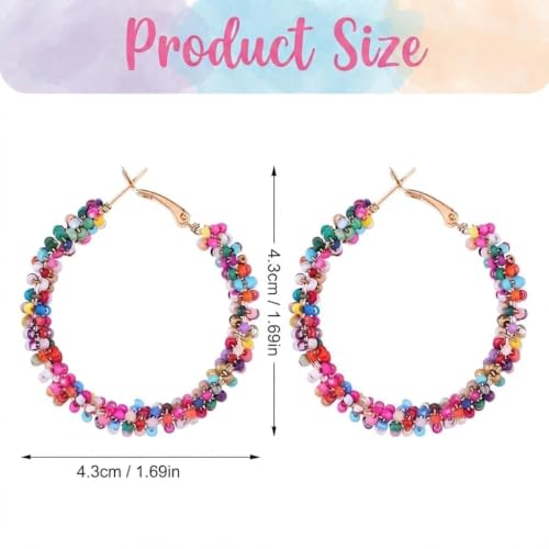 4th of July Earrings,Patriotic Dangle Stud for Women, Fourth of July Jewelry for Veterans Day - color: MBEADE
