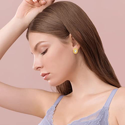 925 Sterling Silver mother shell Pearl Earrings, Women's Shell Freshwater Pearl Dangle Gold Earrings, Hypoallergenic Women's Pearl Earrings Women's Jewelry, Gifts for Mom, Girlfriend, Daughter - style: mother shell earrings