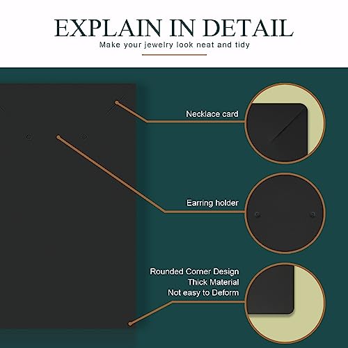 Earring Cards, Set Jewelry Making Supplies with 100 Pcs Earring Holder Cards 200 Pcs Earring Backs and 100 Jewelry Packaging for Earrings Necklace Jewelry Display, Jewelry Bags 3.5x2.4 Inches (Black) - color: ZK100-Black