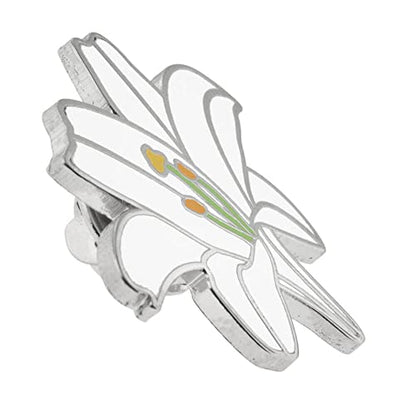 PinMart Flower Trendy Enamel Lapel Pin - color: Lily Flower, size: 25 Pack