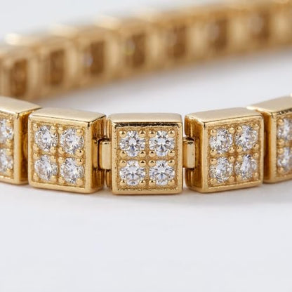 Tennis Bracelet for Women, Cubic Zirconia, Gold or Rhodium, 1.5-3mm | 18K Gold-Plated or Rhodium-Plated Brass, Cubic Zirconia, 1.5-3mm Widths, 6.5-7.5 in, Fade-Resistant, Jewelry Gift Box Ready - color: 1.5MM | Gold-plated | 7.5 in