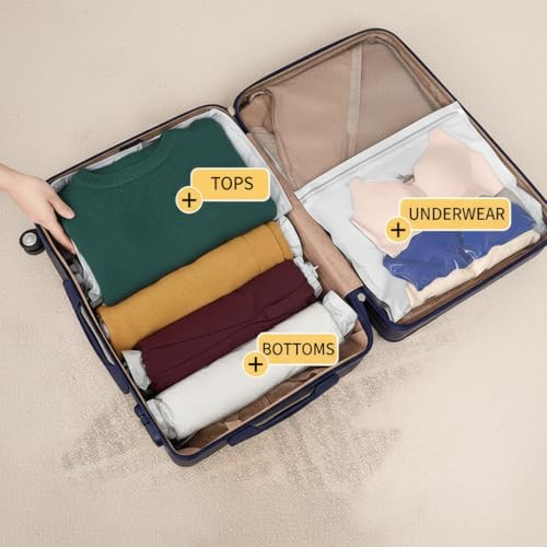 Roll Up Vacuum Storage Bag, No Eeed For Pump, Saves Space, Travel Compression Bag, Luggage, Wardrobe Organization
