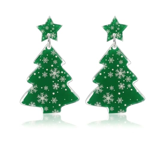 4th of July Earrings,Patriotic Dangle Stud for Women, Fourth of July Jewelry for Veterans Day - color: GREENTREE
