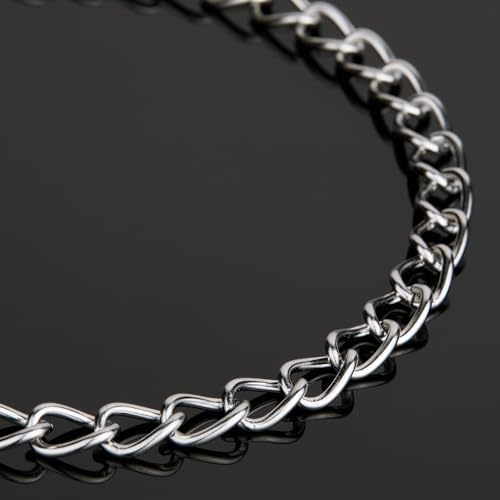 UMAOKANG 6.6FT Jewelry Chain for Jewelry Making Stainless Steel Chains Bulk | Twist Cable Link Chains Men and Women Necklace DIY Jewelry Craft Chain Roll - color: Cable (Steel)