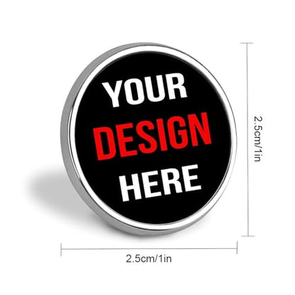 Custom Pins Custom Lapel Pins Customized Buttons Cute Pin for Backpacks Personalized Pin Add Logo Text Photo - color: Round