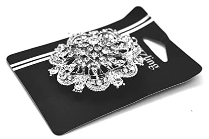 Belagio Enterprises 2 1/2-Inch Rhinestone Brooch | BW-171-182 - size: 2-1/2-Inch, style: BW-136