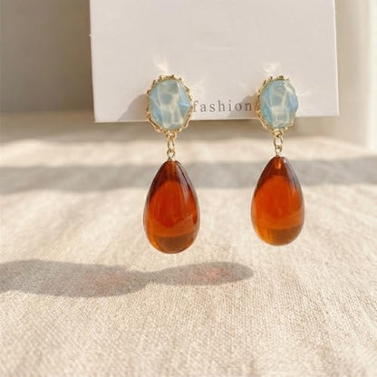 4th of July Earrings,Patriotic Dangle Stud for Women, Fourth of July Jewelry for Veterans Day - color: GDRIP