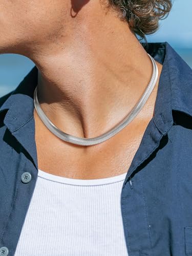 U7 Cuban Link Chain for Men Women Stainless Steel Curb Necklace, 7/9/12/15 MM Chunky Chain Silver/Gold/Black Mens Hip Hop Jewelry 18''-30'' - color: i. 8mm-silver, size: 18 Inch