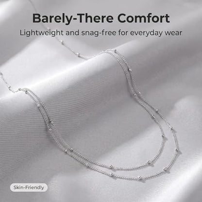 Layered Belly Waist Chain for Women - color: Silver