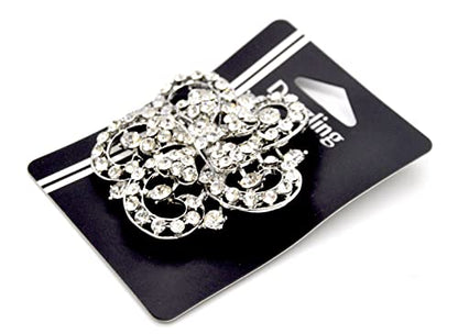 Belagio Enterprises 2 1/2-Inch Rhinestone Brooch | BW-171-182 - size: 2-1/2-Inch, style: BW-146