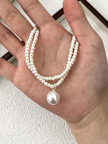 Pearl Beaded Lariat Necklace for Women Trendy Fashion Accessories Boho Jewelry Gift - color: B-pearl Necklace