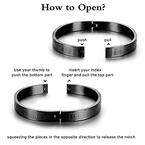 3pcs/set Classical Handmade Braiding Bracelet Hip Hop Men Pave CZ Leopard Head Roman Numeral Bracelet Stainless Steel Jewelry - color: 3pcs A Black Set B