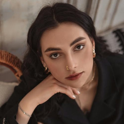 10Pcs Gold Nose Ring Hoop 18G/20G Clicker Nose Hoops Hypoallergenic Stainless Steel Nose Piercings Jewelry Gold Nose Jewelry Septum Helix Cartilage Lip Body Piercings for Women Men 7mm 8mm 9mm 10mm 12mm - color: Gold-18G