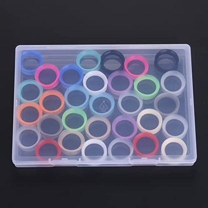 Xpircn 30Pcs Silicone Ear Gauges Flexible Ear Tunnels Plugs Stretchers Expander Double Flared Flesh Ear Piercing Jewelry for Women Men - style: Gauge:7/8"(22mm)