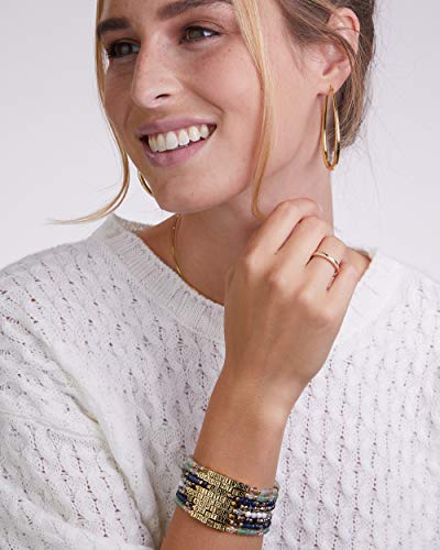 Milla Oval Hoop Earrings for Women | Elegant Polished 14K Gold, Rose Gold or Silver Plated Hoops with Secure Latch Closure, Hypoallergenic & Lightweight - color: Sterling Silver Plated / 2.2 in - MEDIUM