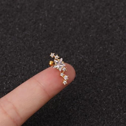 Ear Climbers Earrings for Women Gold Silver Ear Cuffs Non Piercing Dainty Cartilage Earrings Set Statement Cuff Earring for Women Trendy - color: Gold