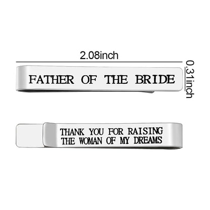 Wedding Gift for Men Wedding Tie Clip for Men - style: father