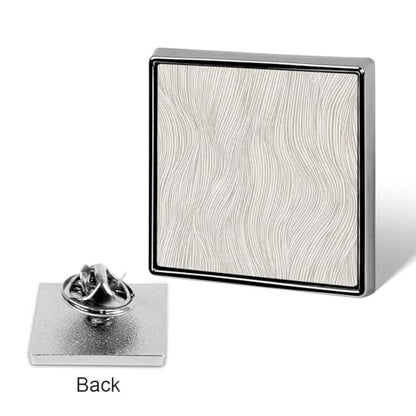 Minimal Elegant Line Pattern Organic Lines Unisex Brooches & Pins Square Lightweight Lapel Badge Jewelry for Clothing Shawl Hat