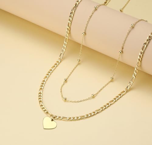 Initial Waist Chain for Women Beads Charm Belt Adjustable Belly Accessories Layered Body Jewelry Sets - style: Heart