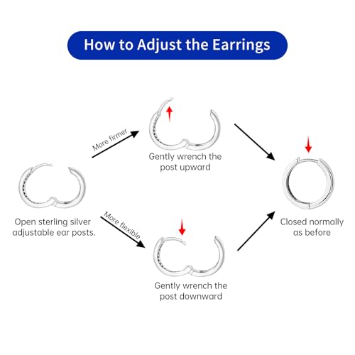 925 Sterling Silver Hoop Earrings for Women, Small and Large Trendy Hoops Hypoallergenic Huggie Earrings Statement Fashion Jewelry Gifts for Sensitive Ear - Double Loop - color: Gold,1.10 in-Large Hoops
