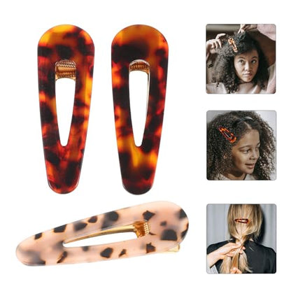 3pcs Acrylic Hair Clips for Women with Creative Water-shaped Hair Barrette Set Easy to Carry for Travel and Outing Decorative and Secure Hold