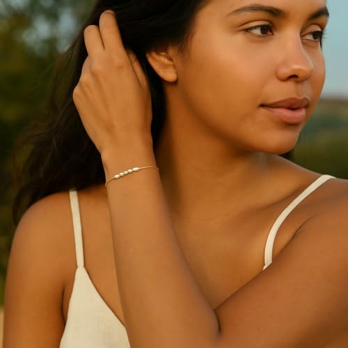 Adjustable Miyuki Beaded Bracelet for Women, Double Row Miyuki Beads | Miyuki beads, adjustable fit, braided construction, double-row design, party styling, bracelet jewelry for casual styling - color: Gold