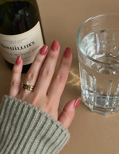 Gold Plated Stackable Rings Zircon Minimalist Design Statement Jewelry for Women
