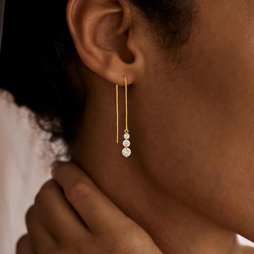 Pearl Earrings for Women Trendy, 14k Gold Plated Freshwater CZ Leaf Pearl Dangle Drop Gold Earrings Lightweight Hypoallergenic Stud Earring Bridesmaid Wedding Gold Jewelry for Women Gifts - style: style 5