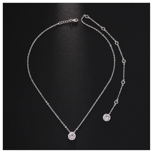 Rhinestone Backdrop Body Chain Jewelry Sexy Simple Long Body Chain Necklace Bridal Wedding Backdrop Backless Dress Accessories Jewelry for Women - color: Silver