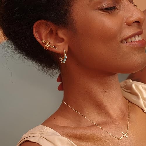 Fettero Cross Necklace for Women Faith Pendant 14K Plated Dainty Chain Necklaes Minimalist Simple Tiny God Lords Prayer Religious Jewelry - style: Choker Cross