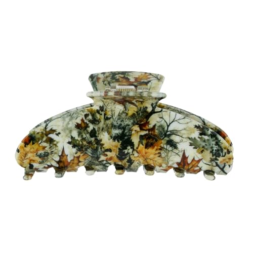 Almere Hair Claw Clip, Striped and Camo Pattern, Women's Hair Accessories for Thick or Thin Hair, 4 inch No-Slip (Camo) - color: Camo